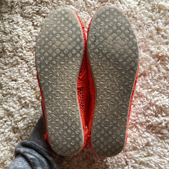 Neon orange crotchet Toms - Picture 2 of 4